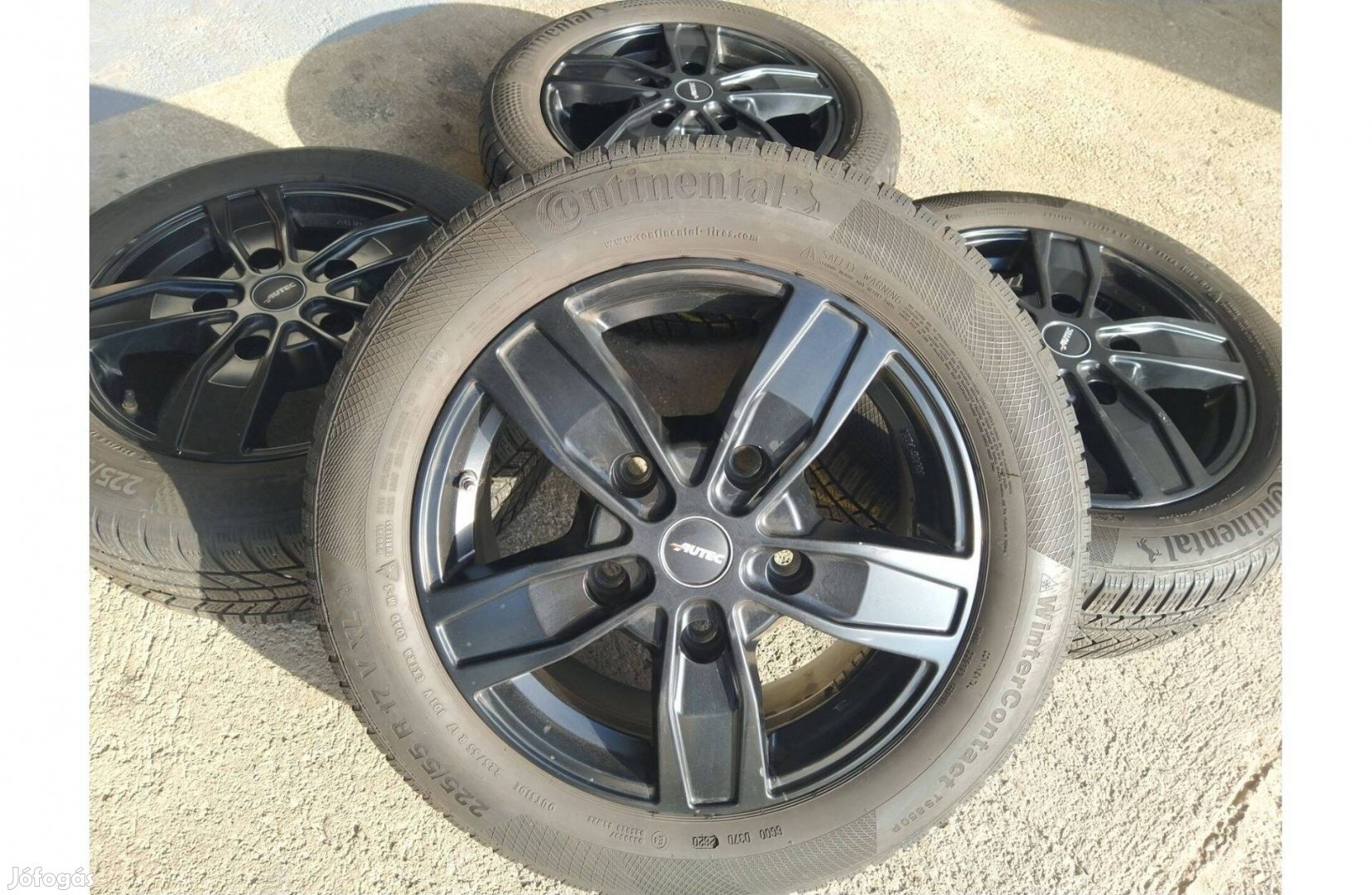17" Autec Ford Transit Custom alufelni Tpms szelep 5x160 Téli Conti