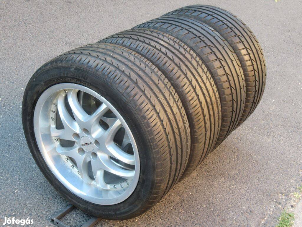 17" Dezent alufelni 5x100 VW Audi Skoda Seat felni 235/45R17 nyárigumi