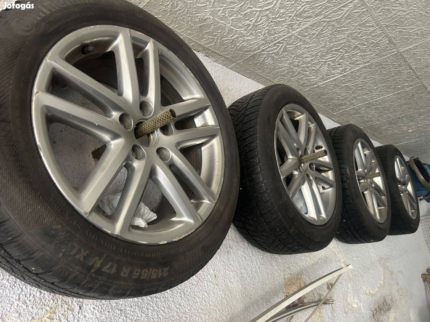 17 5x112 7,5J, ET47 felnik ajándék téli gmikkal eladó