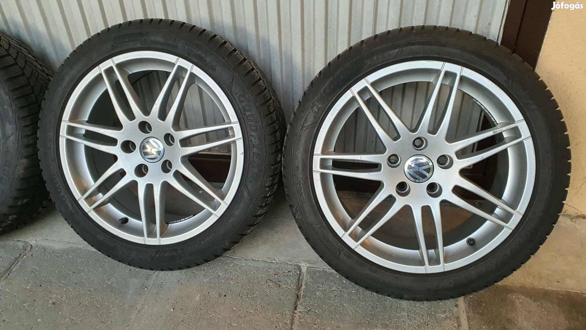 17" alufelni 5x112, 8-9 mm Goodyear téli gumi