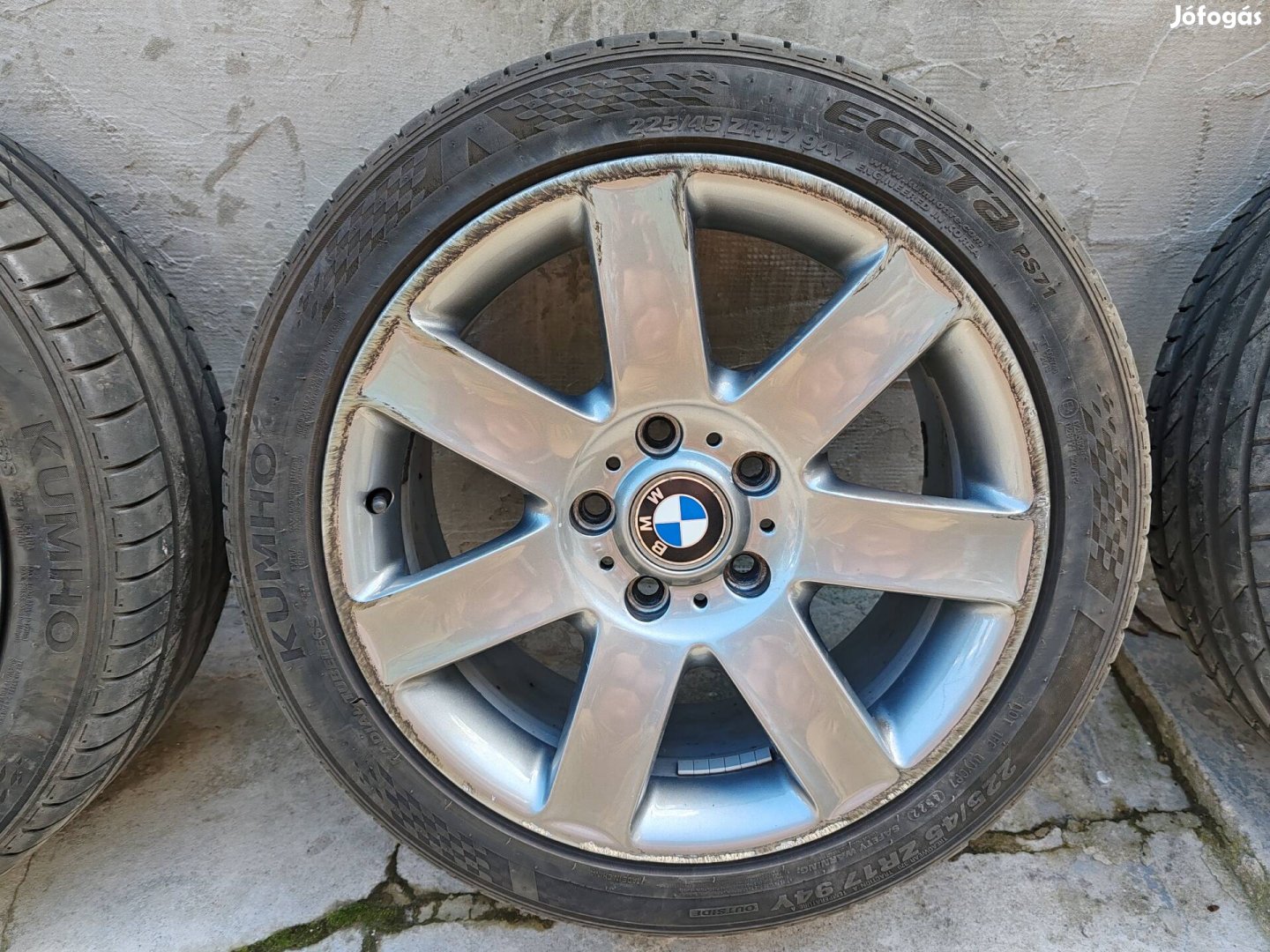 17"-os BMW e46 alufelni nyári gumikkal eladó