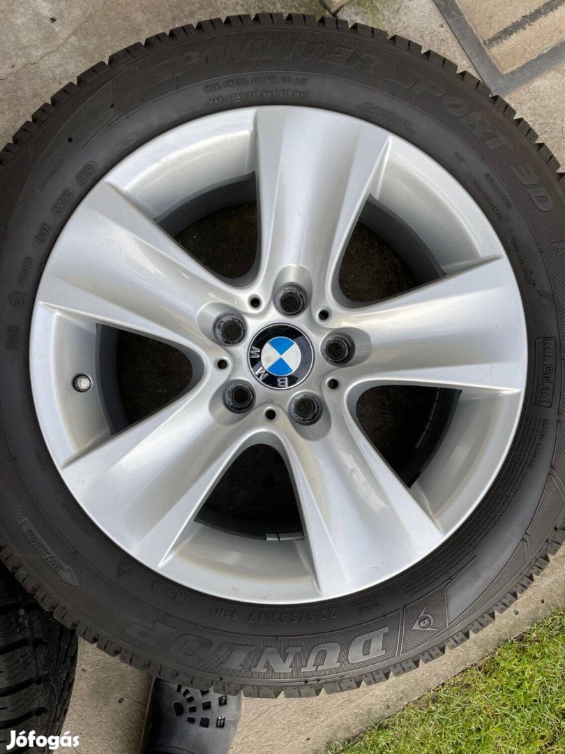 17" téli szett BMW alufelniken 5x120 osztókörre útra készen