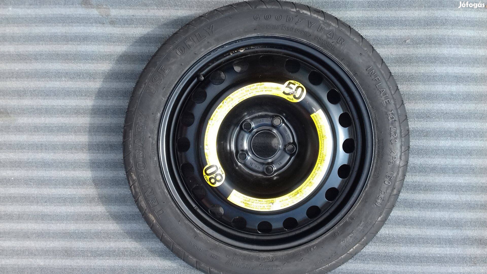 17 col 5x112 Audi Vw Skoda Seat mankókerék helytakarékos pótkerék