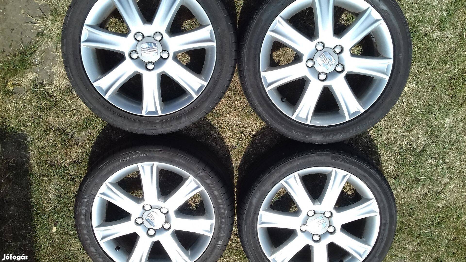 17 col 5x112 gyári Seat alufelni garnitúra - Vw Skoda Audi