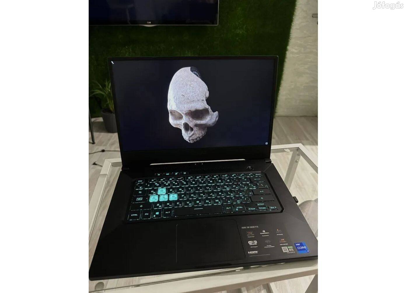 17 colos Asus tuf gamer laptop eladó 144Hz Rtx 3050 4GB Gddr6