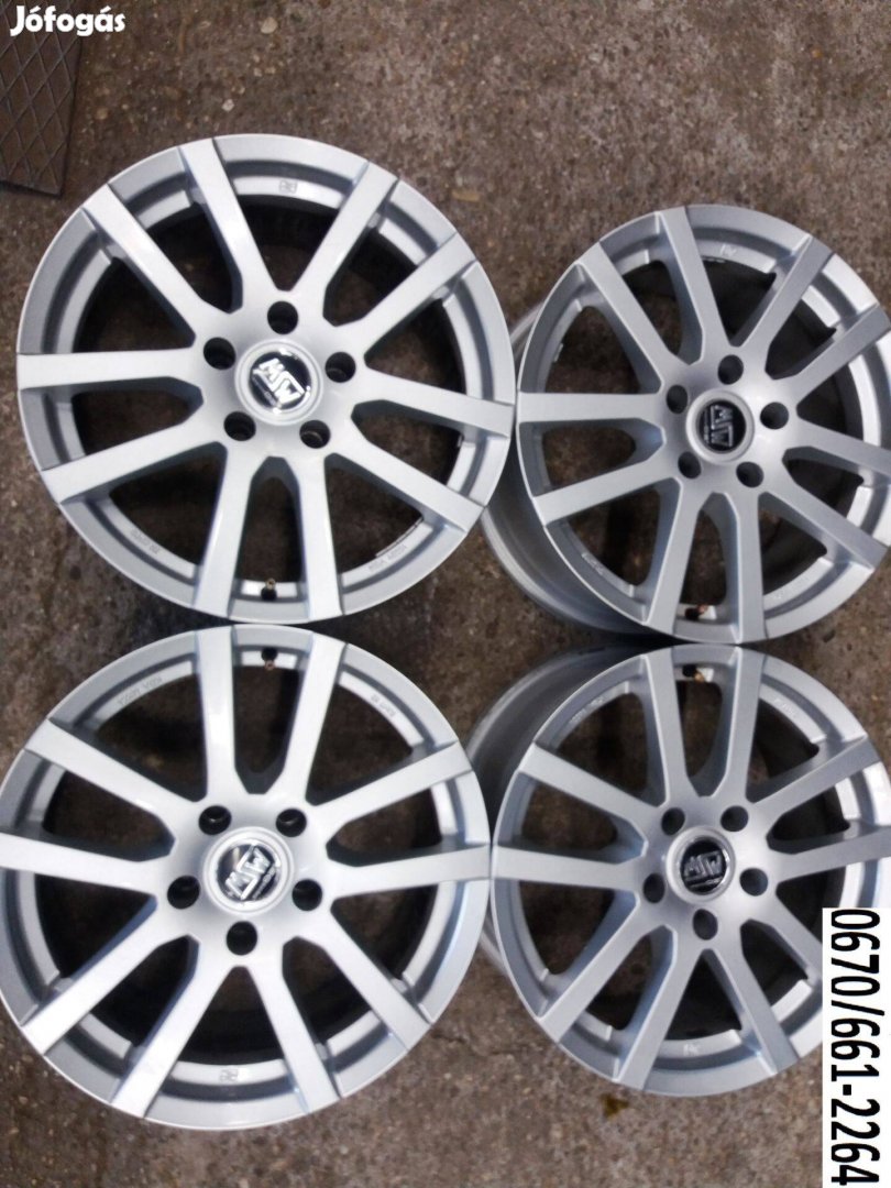 17 colos MSW használt 5x120 lyukosztású alu felni garnitúra olcsón