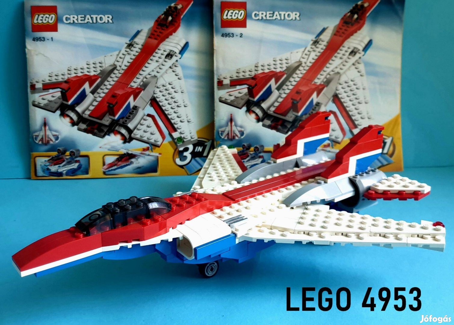 17 éves LEGO Creator 4953 Fast Flyers (2007), hiánytalan, útmutatóval