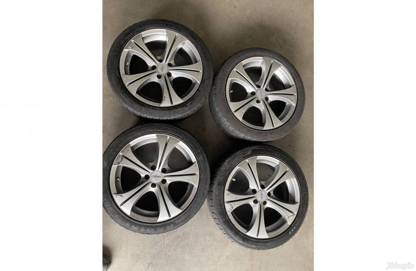 17coll alufelni 5x100 + 225/45 r17 Rockstone gumival 10000ft/db