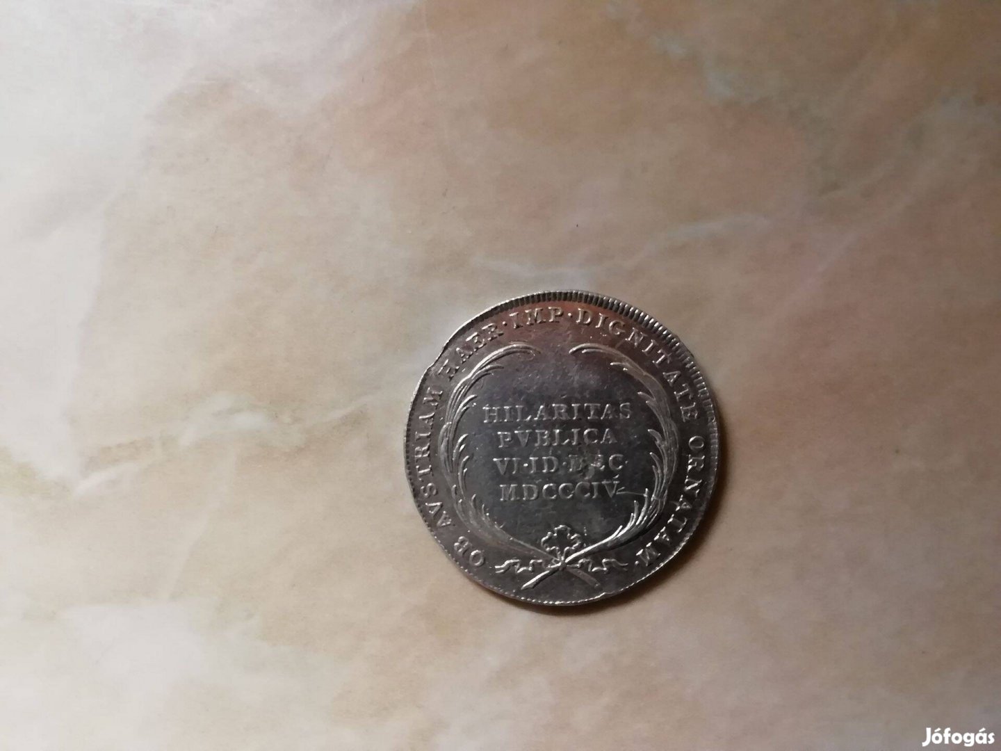 1804-es ezüst történelmi érem I. Ferenc Császárrá