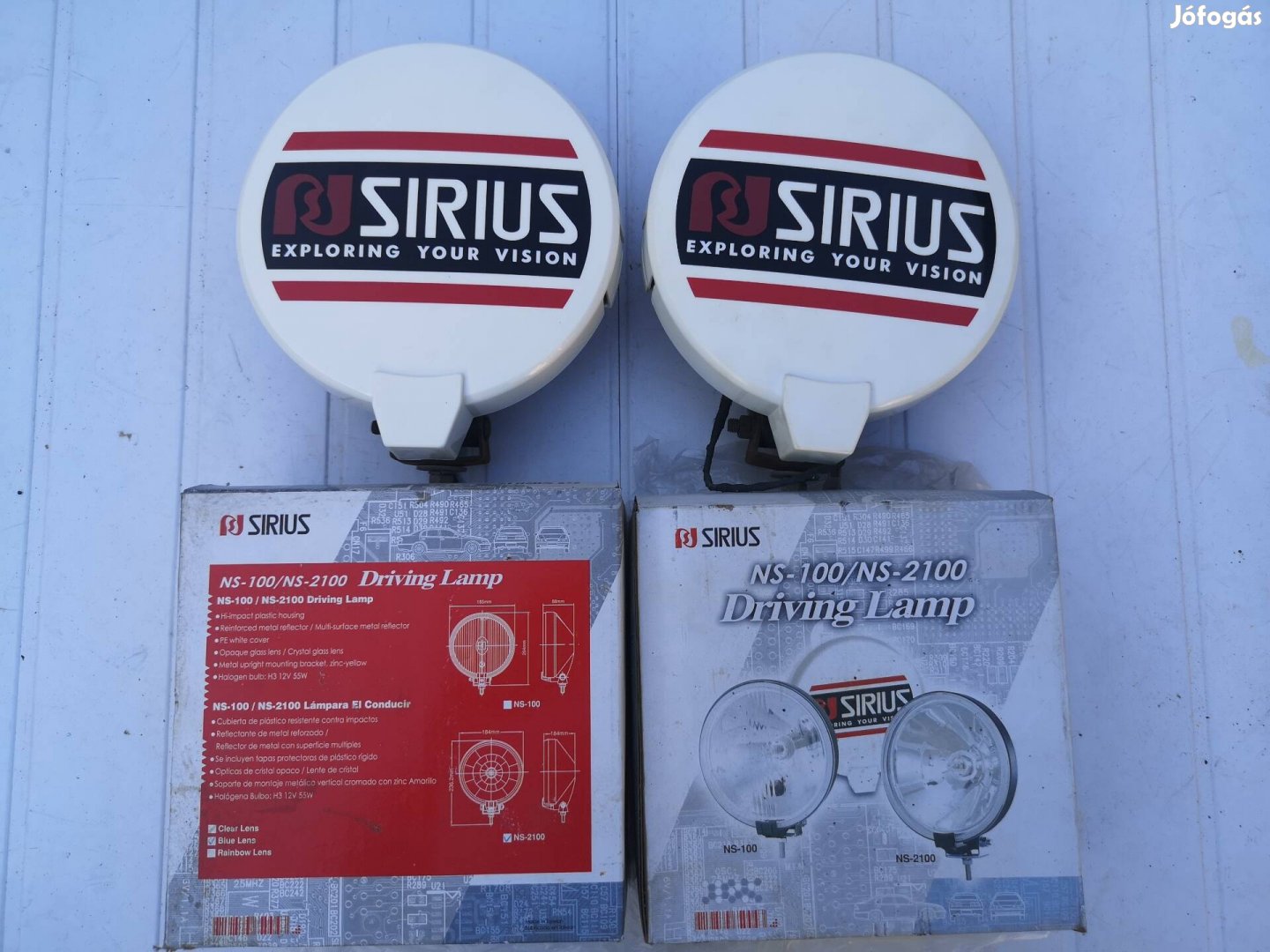 180mm Sirius pótfényszóró pár helyzetjelzővel 