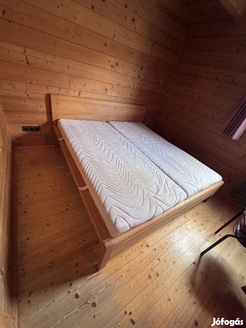 180x200 tölgyfa franciágy