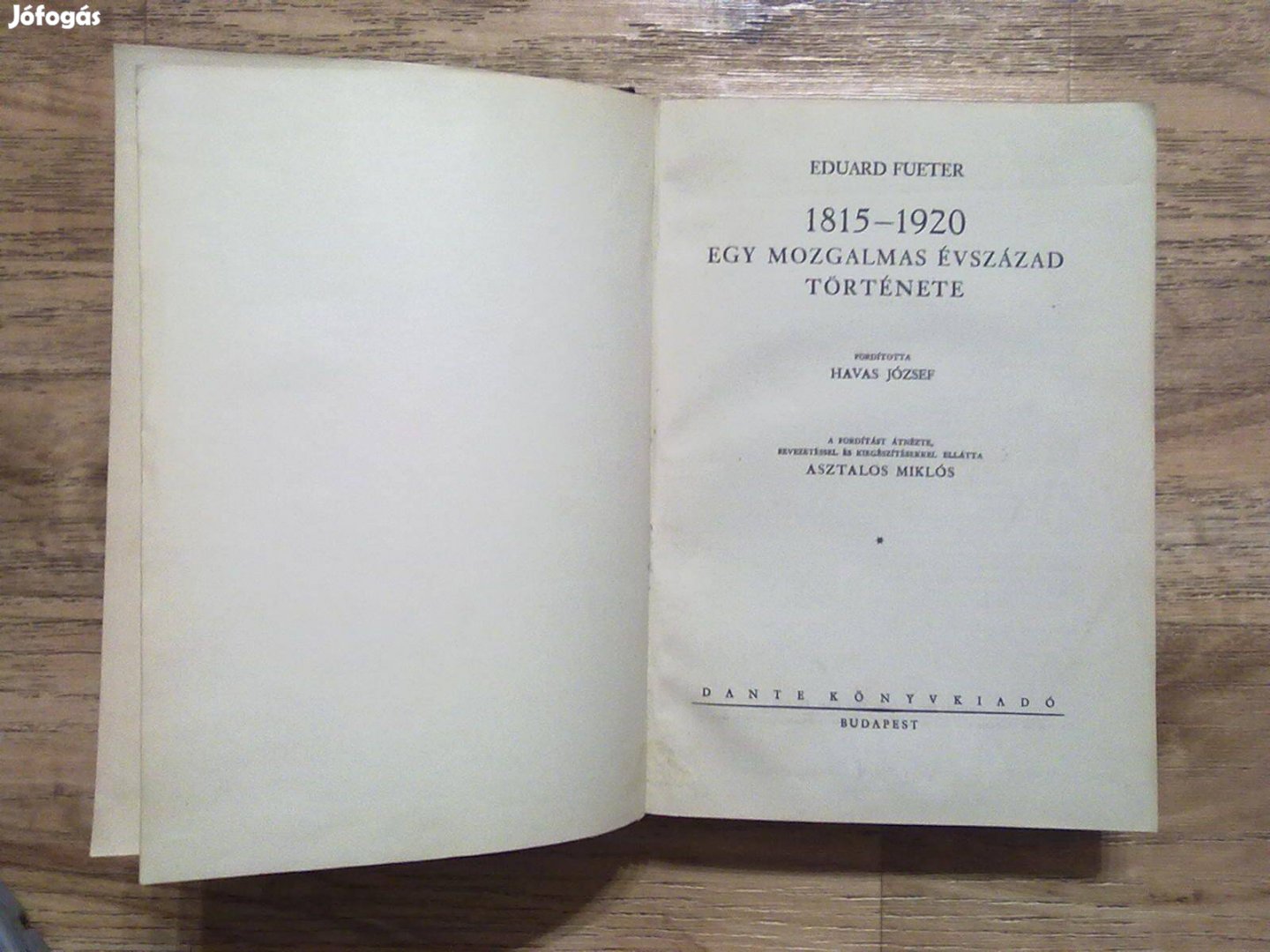 1815-1920 egy mozgalmas évszázad története (Dante Könyvkiadó, 1935)