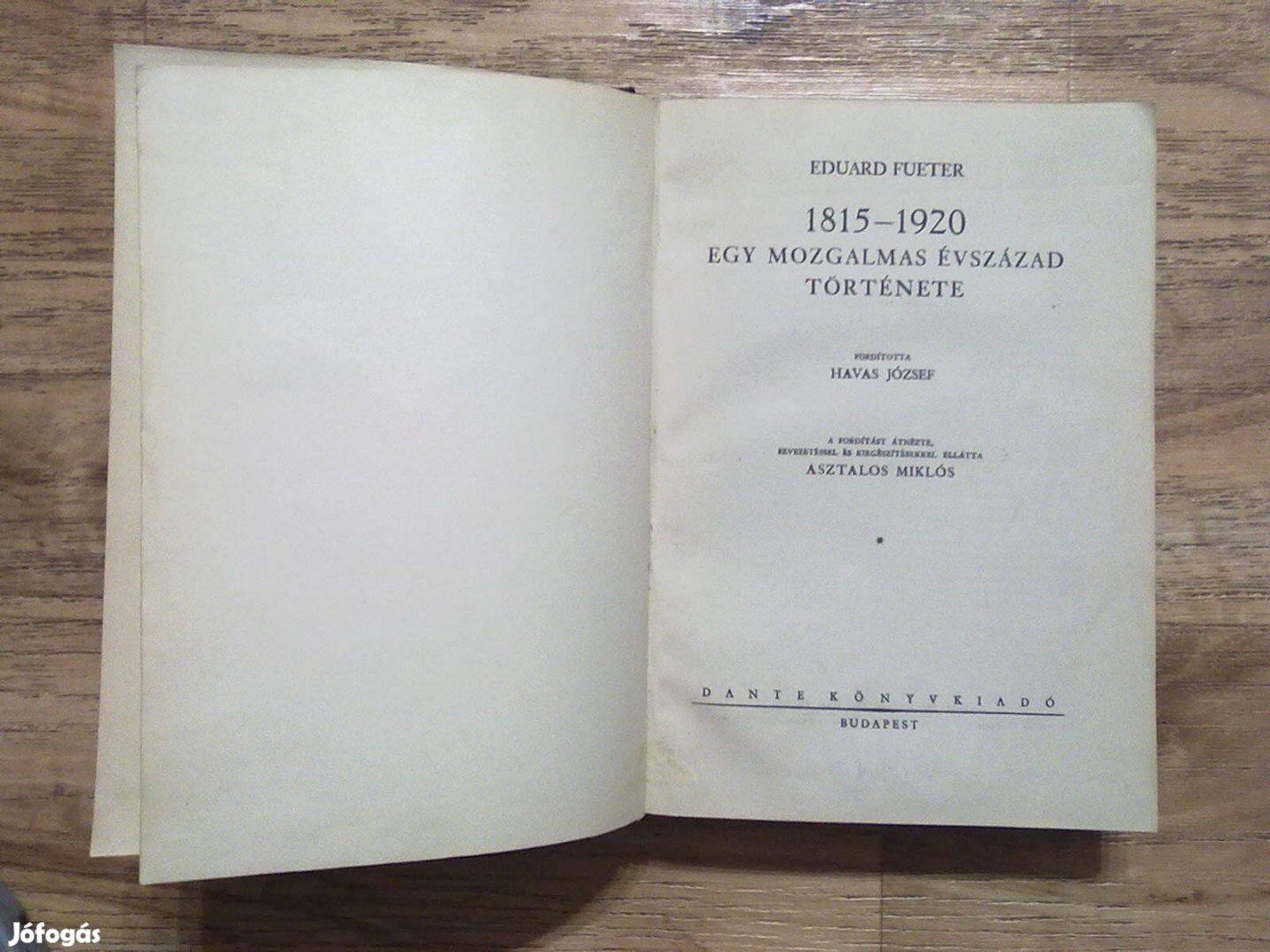 1815-1920 egy mozgalmas évszázad története (Dante Könyvkiadó, 1935)