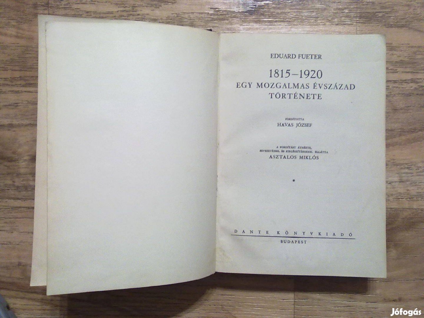 1815-1920 egy mozgalmas évszázad története (Dante Könyvkiadó, 1935)