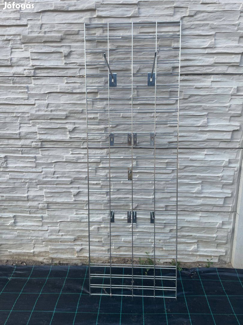 1850X600mm Falra vagy állványra szerelhető krómozott rács