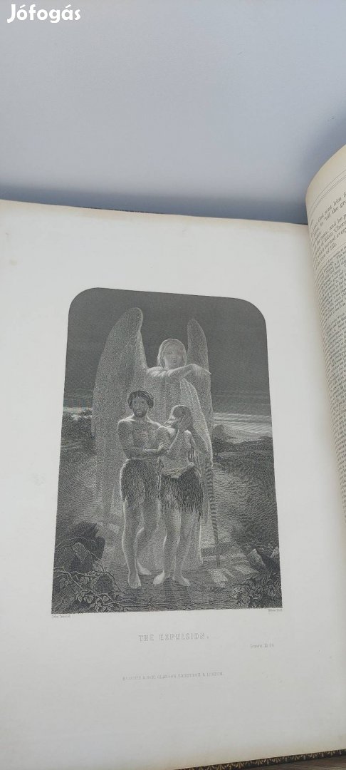 1858 "The Comprehensive Family Bible" Blackie & Son Antik Biblia