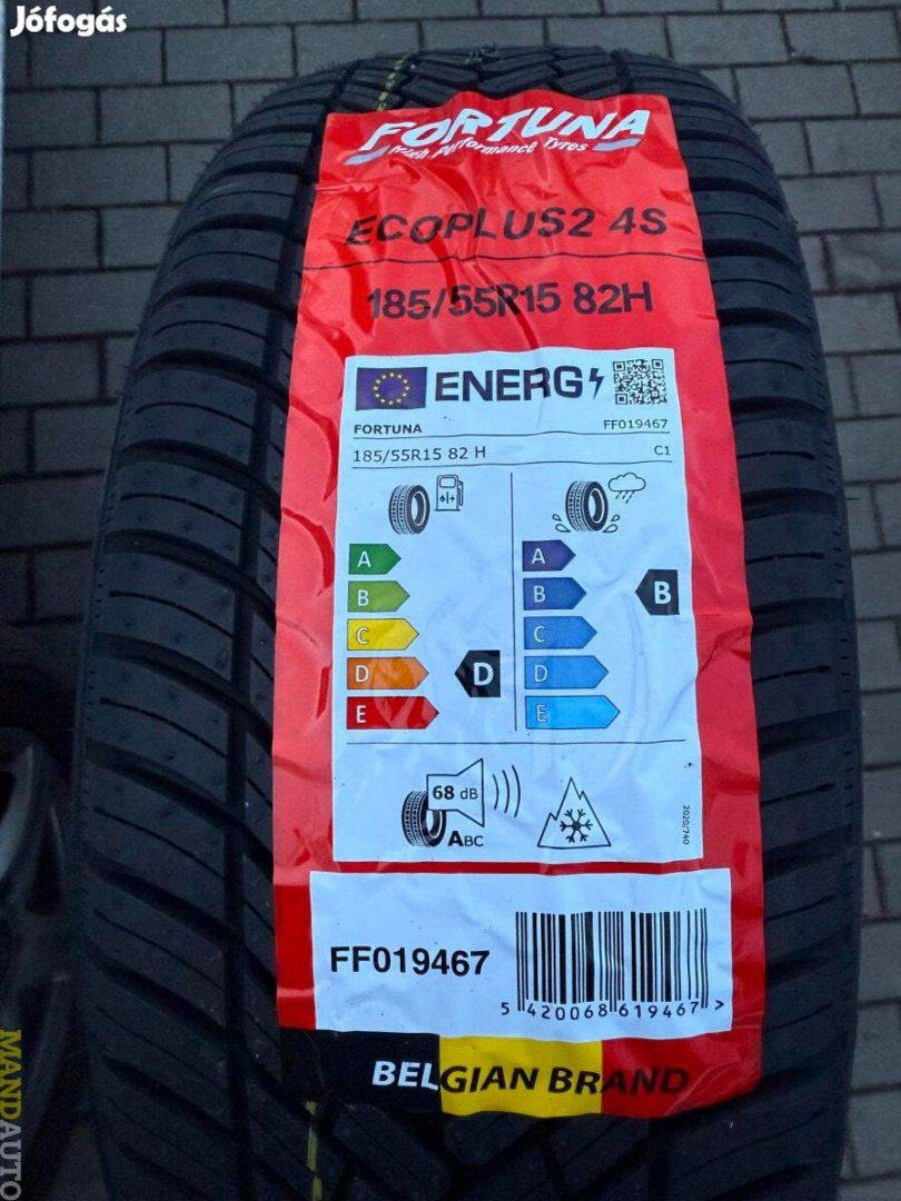 185/55R15 Fortuna Ecoplus2 4Season,Új négy évszakos gumi