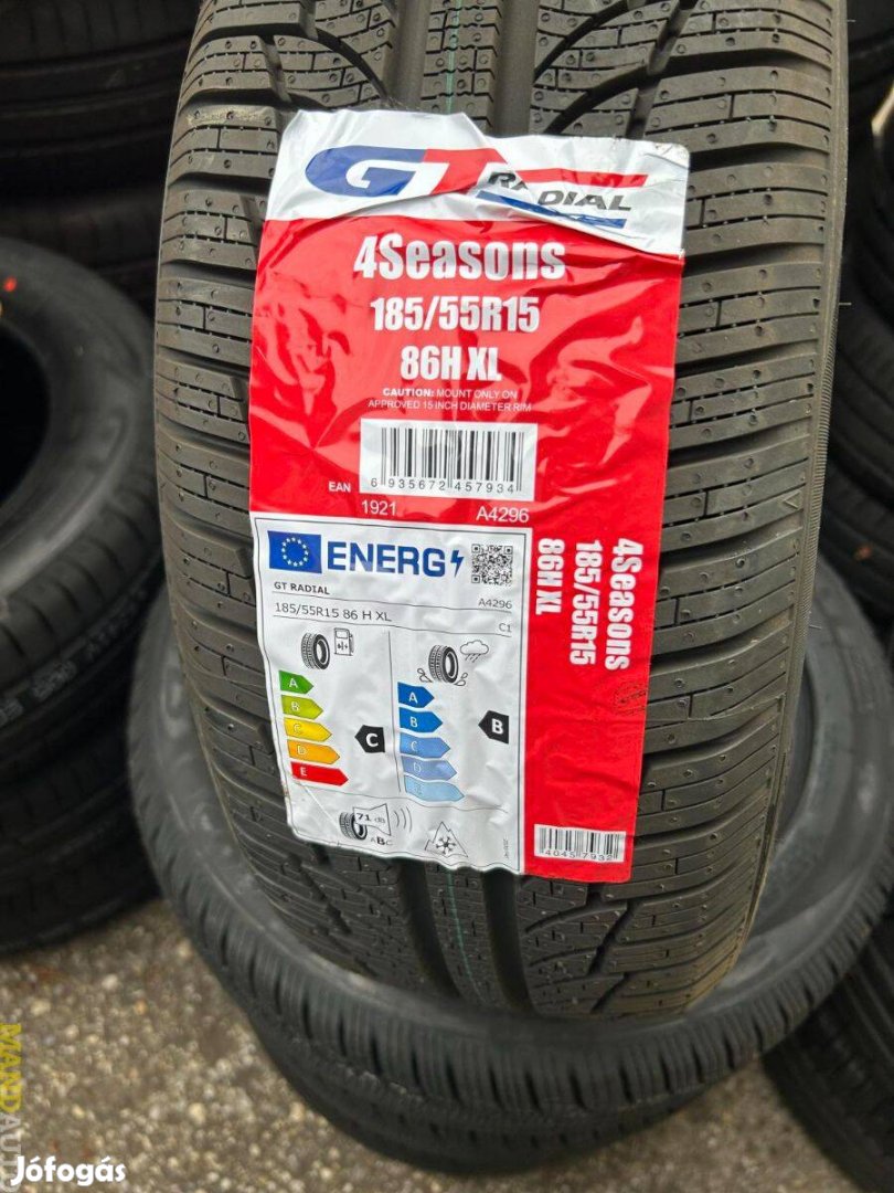 185/55R15 Gtradial 4Seasons(Dot:2024!!!),Új négyévszakos gumi