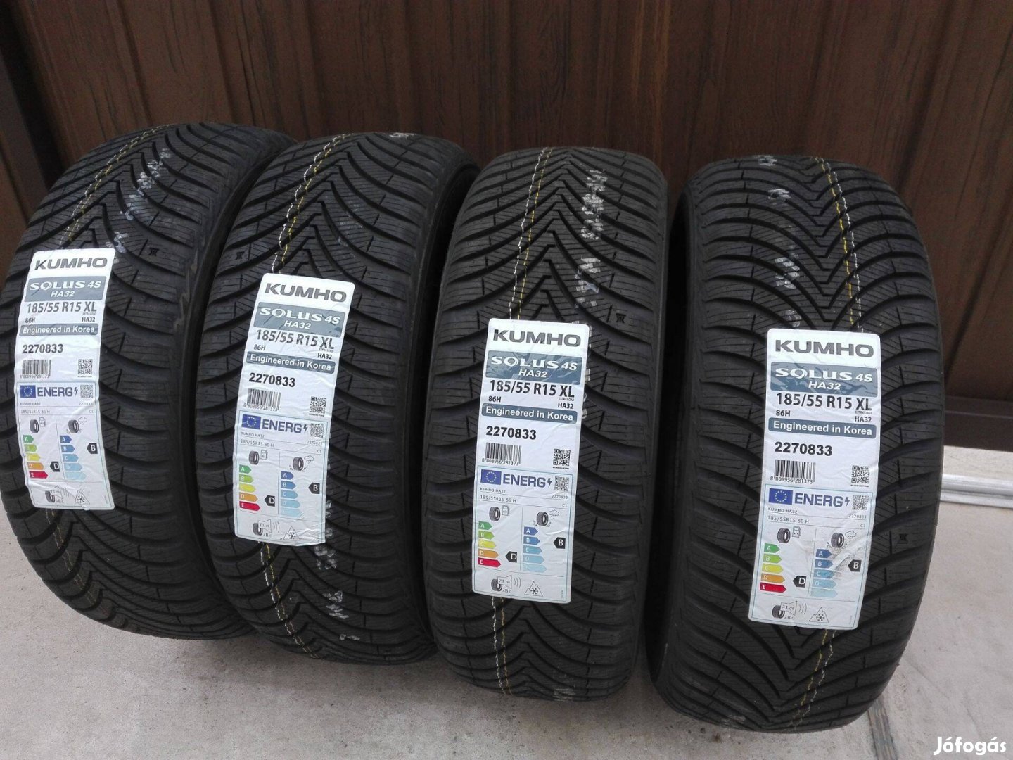 185/55R15 Új Kumho négyévszakos gumi garnitúra 185/55 r15