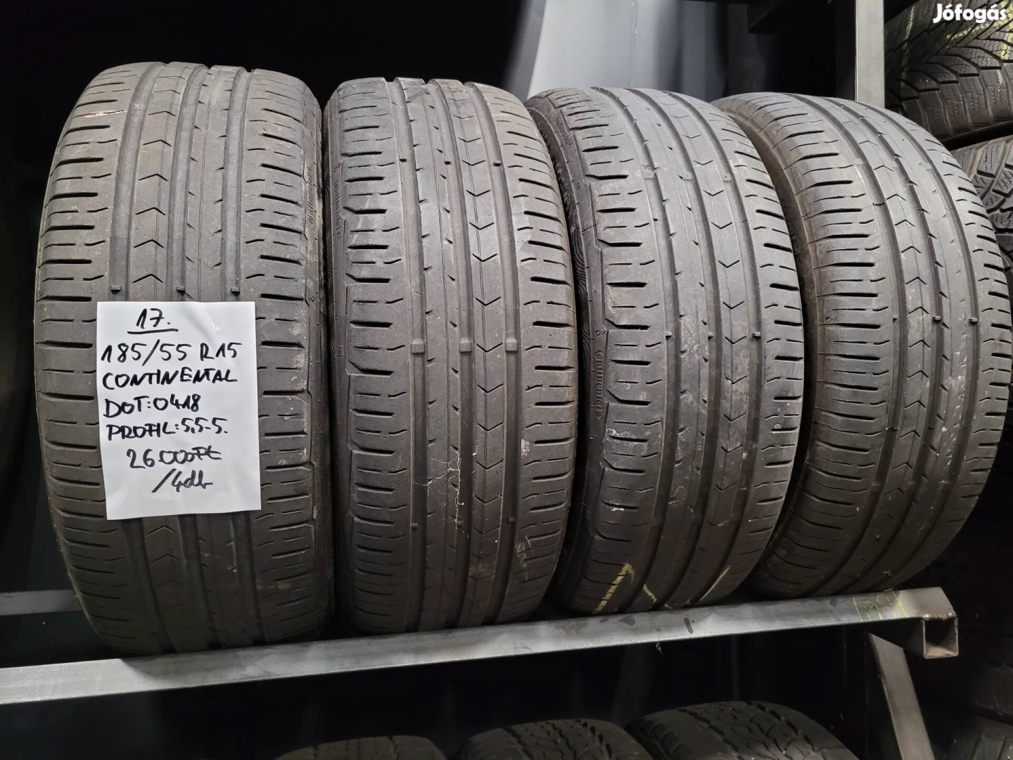 185/55 R15 Continental nyári gumik