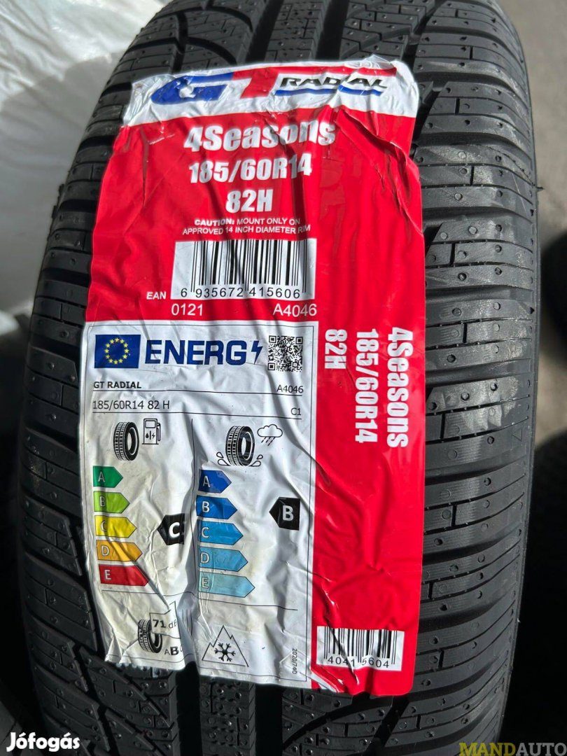 185/60R14 Gtradial 4Season,Új négy évszakos gumi