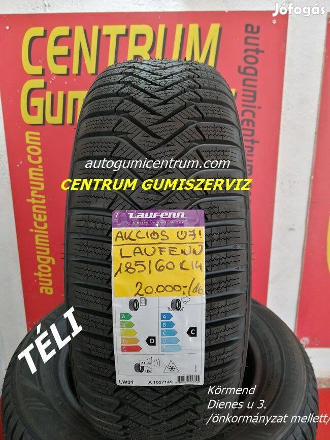 185/60R14 T LW31 I Fit+ téli új gumi