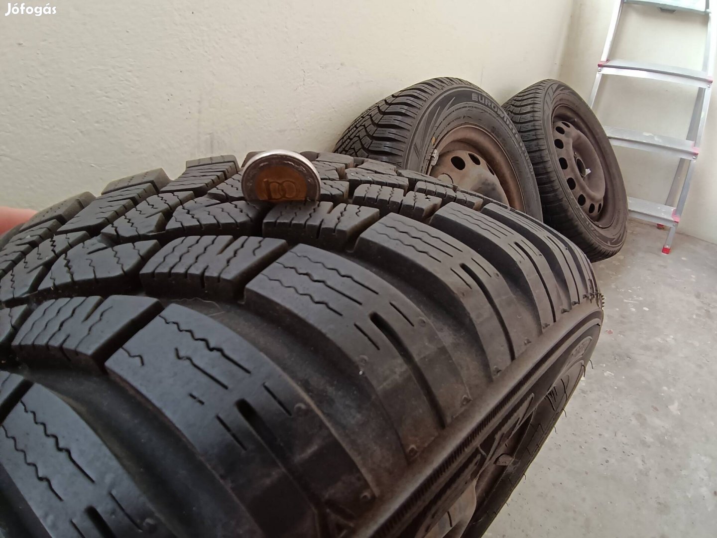 185/60R14 téligumi Honda civic lemezfelni. 