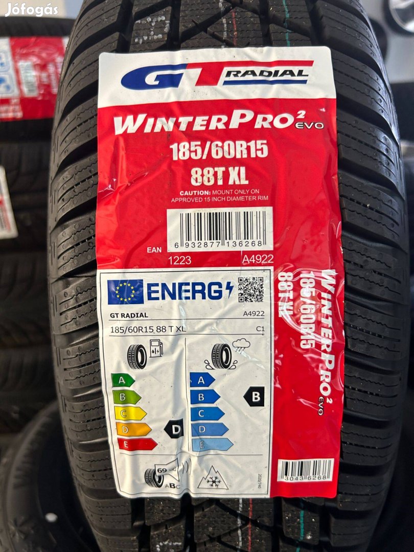 185/60R15 Gtradial Winterpro2 Evo(XL)(Dot:2024!!),Új téligumi