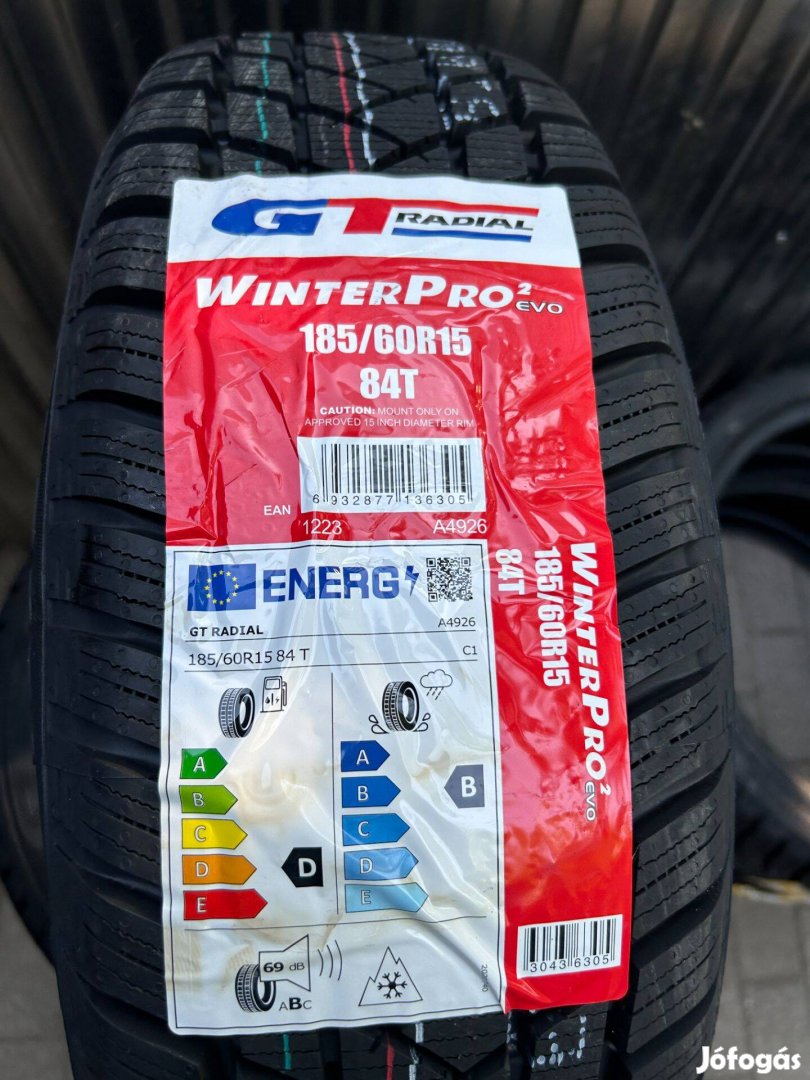 185/60R15 Gtradial Winterpro 2 Evo,Új téligumi