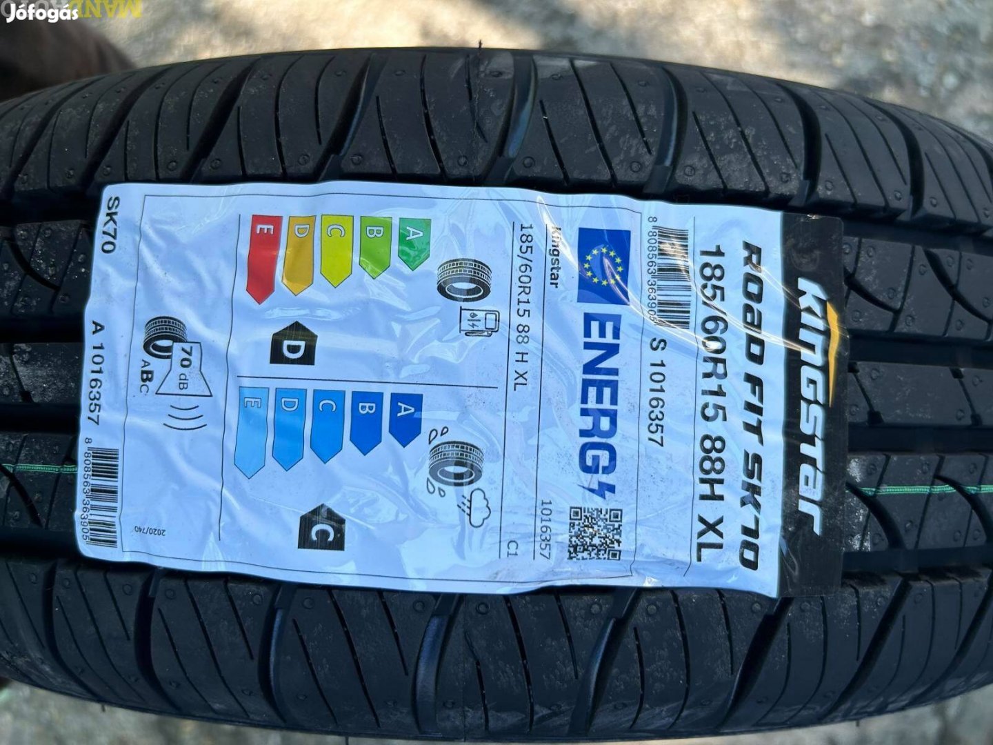 185/60R15 Kingstar SK70(Hankook termék!),Új nyárigumi