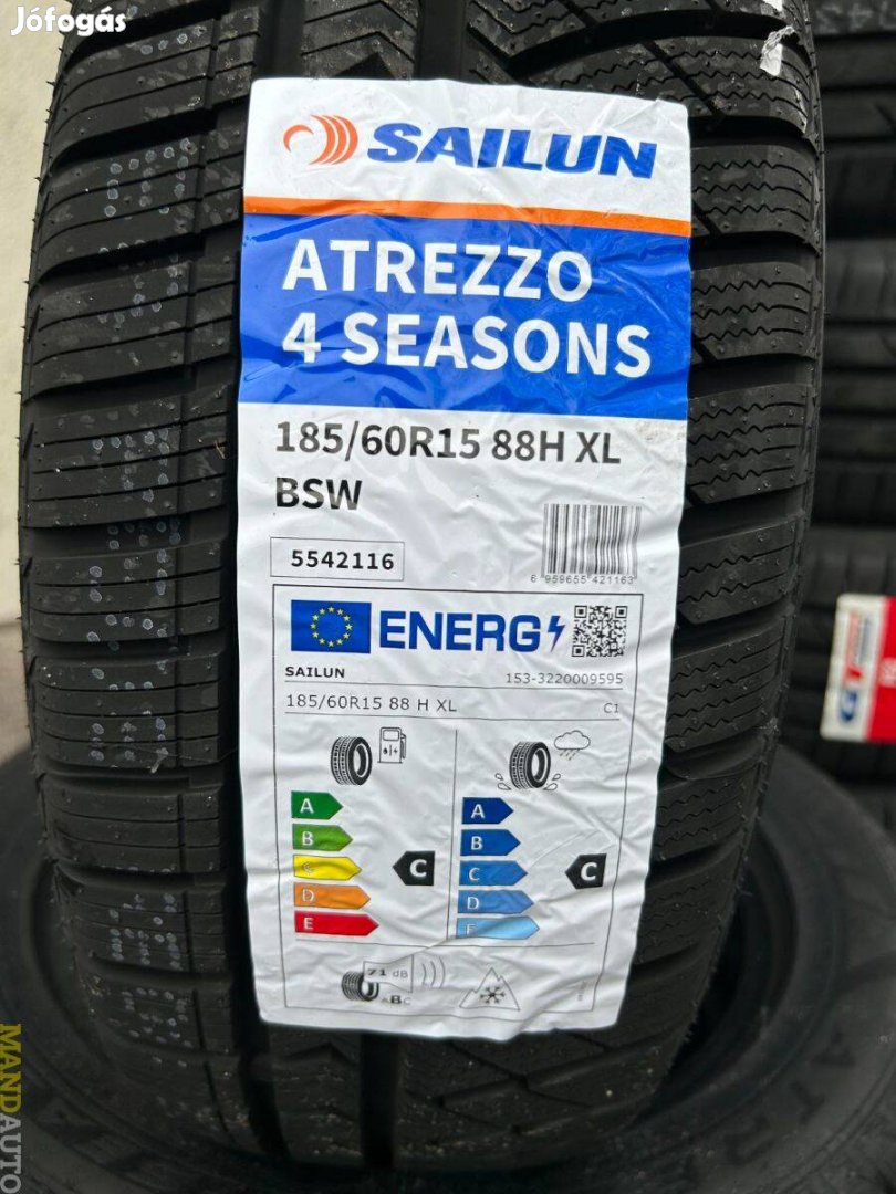 185/60R15 Sailun 4Seasons(XL),Új négy évszakos gumi