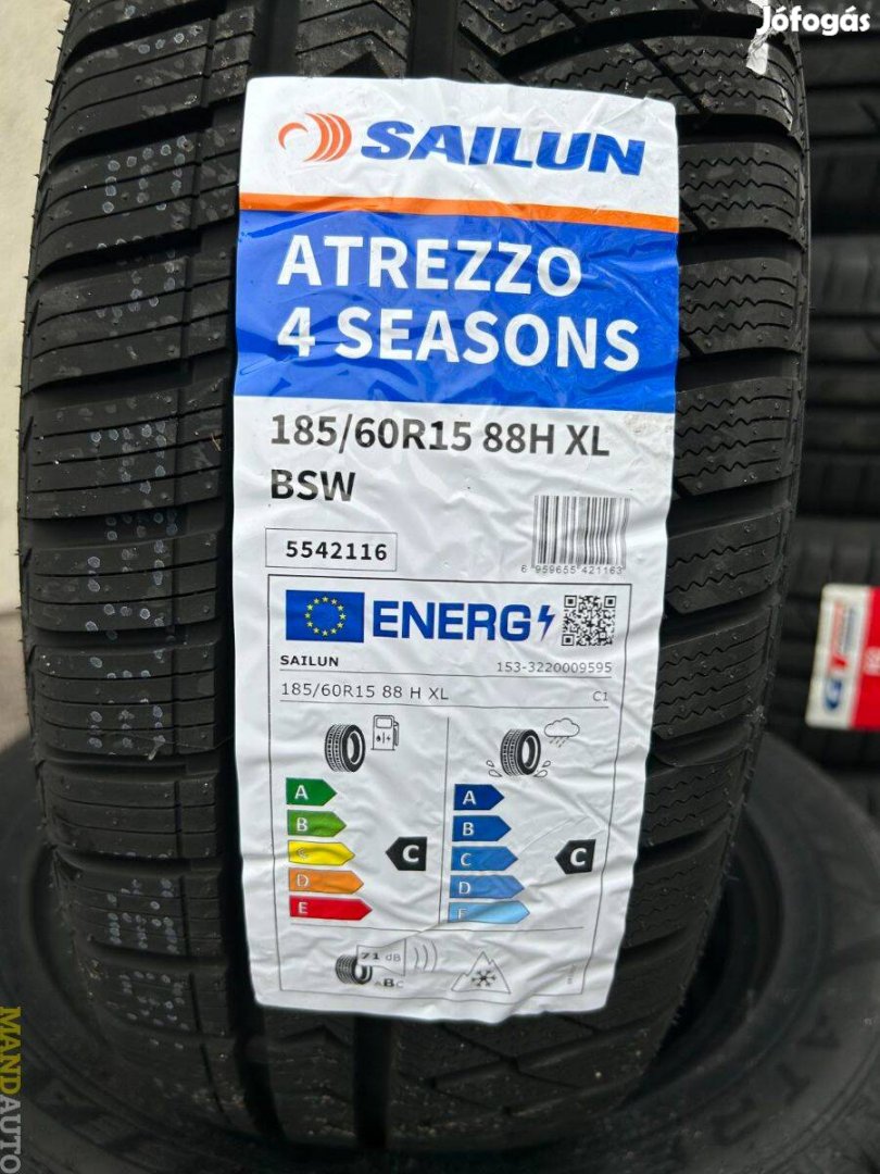 185/60R15 Sailun Atrezzo 4Season,Új négy évszakos gumi