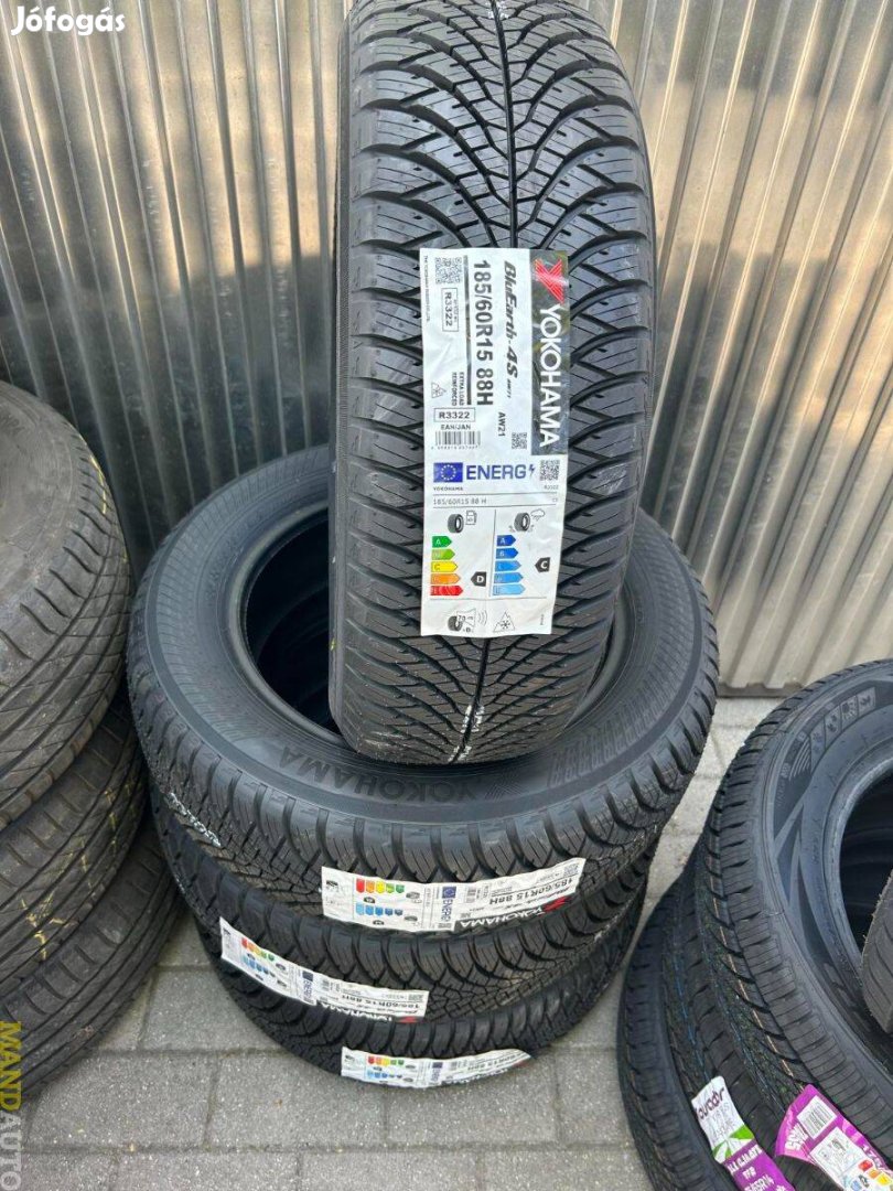 185/60R15 Yokohama AW21 4S,Új négy évszakos gumi