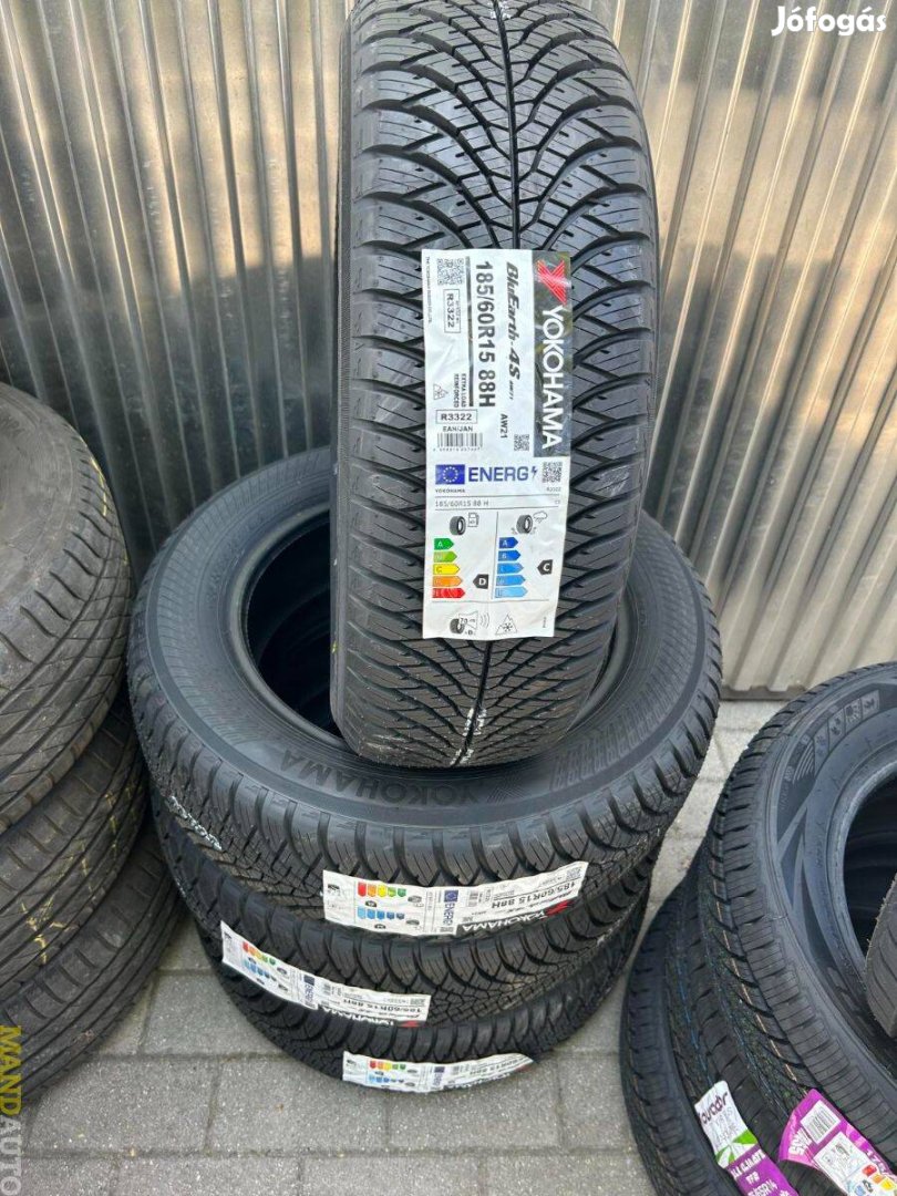 185/60R15 Yokohama AW21(XL)(Dot:2024!),Új négy évszakos gumi