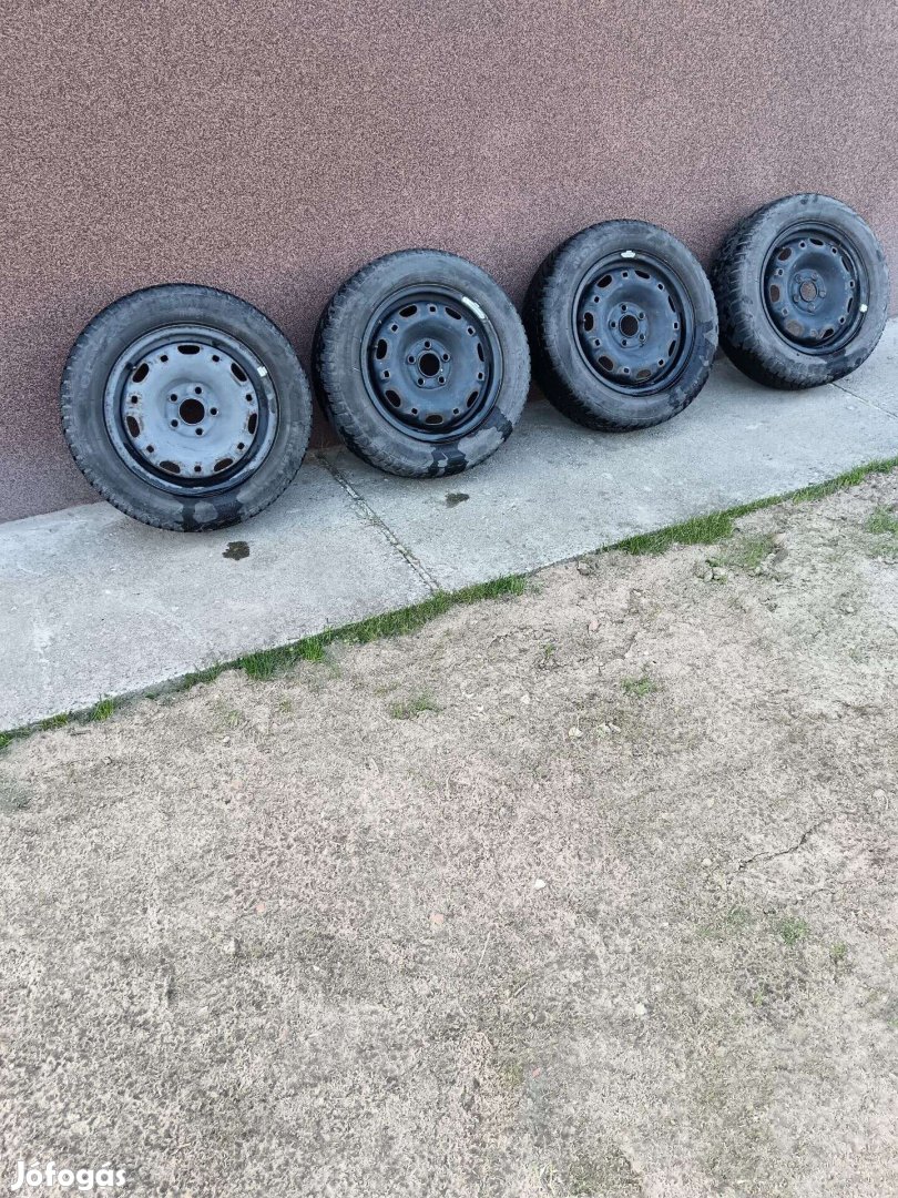 185/60 R14 téli gumi 5x100 lemez felnin