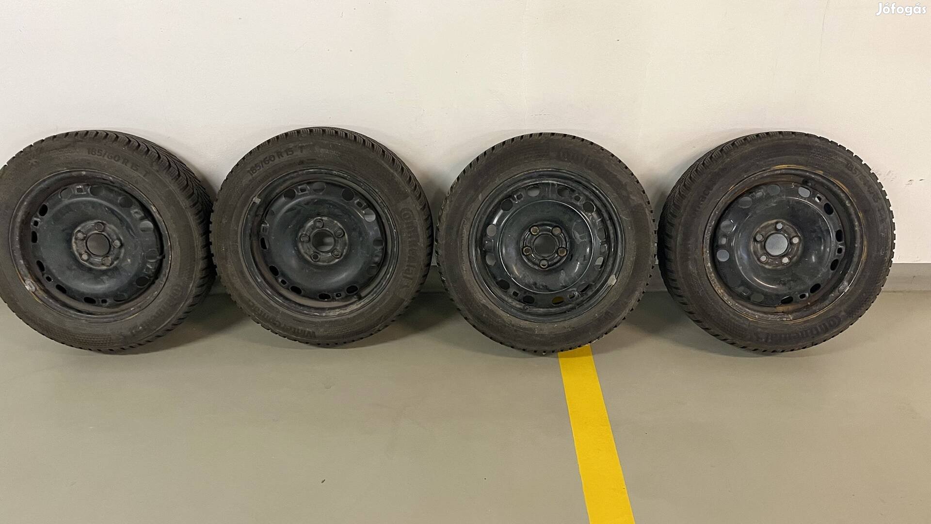185/60 R15 Continental Wintercontact felnivel