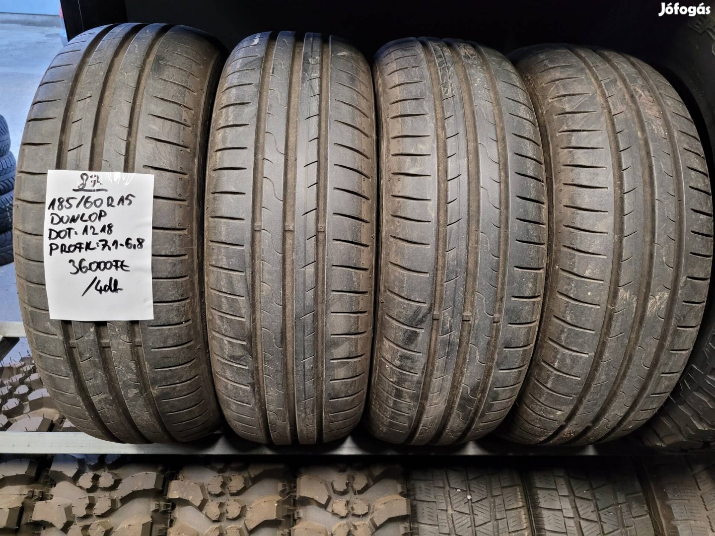 185/60 R15 Dunlop nyári gumik