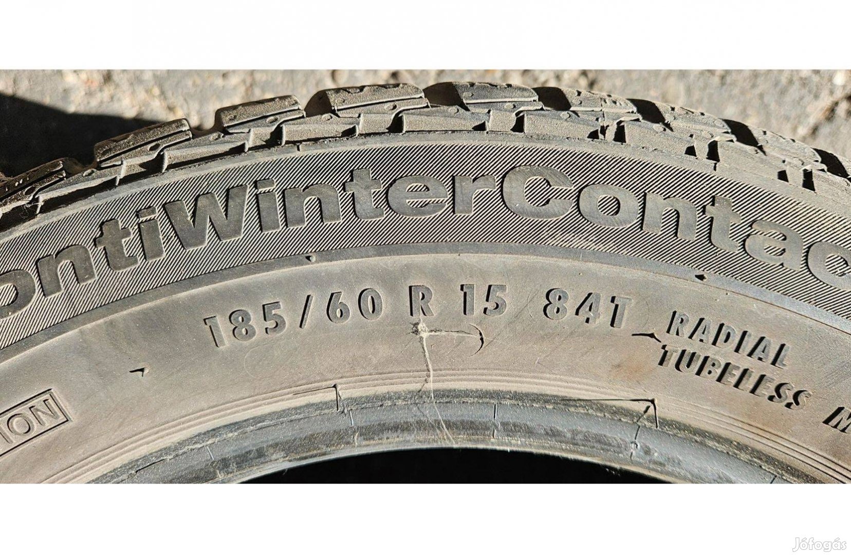 185/60 R15 TS800 Continntal téli gumi szett eladó