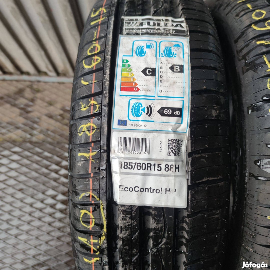 185/60 R15 Új!! Fulda nyári gumi 30000ft a 2db/10/