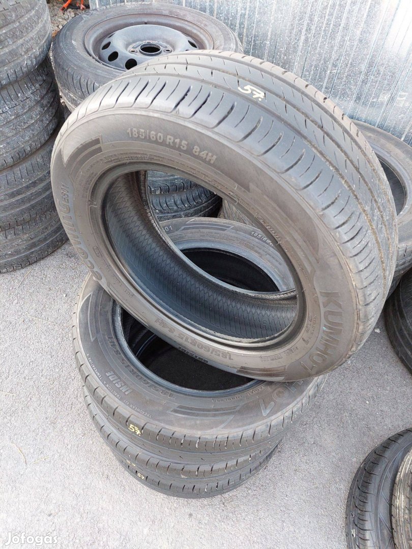 185/60 R15, 4db nyári gumi, Kumho Ecowing