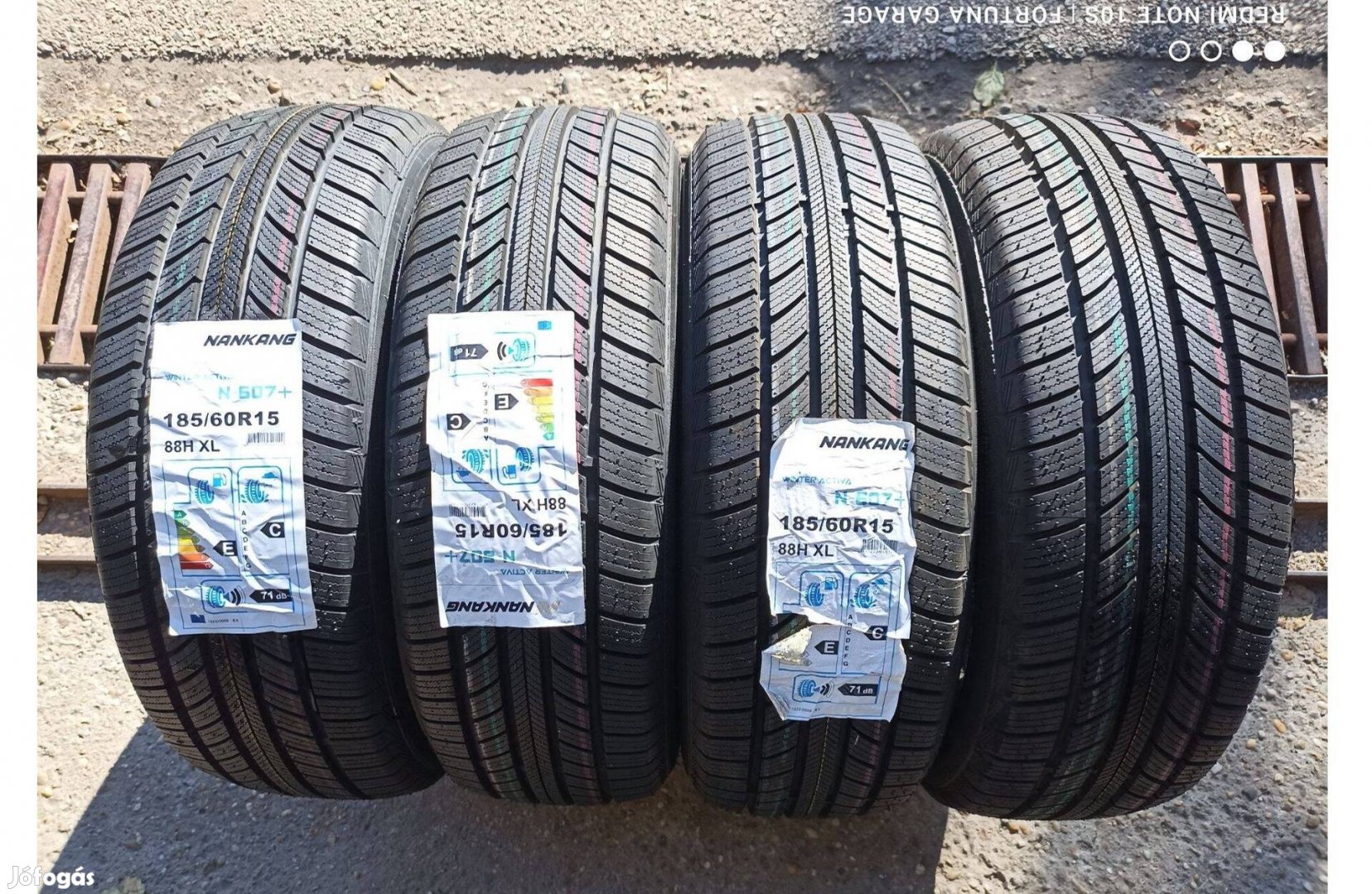 185/60 R15" Nankang túltárolt négyévszakos garnitúra