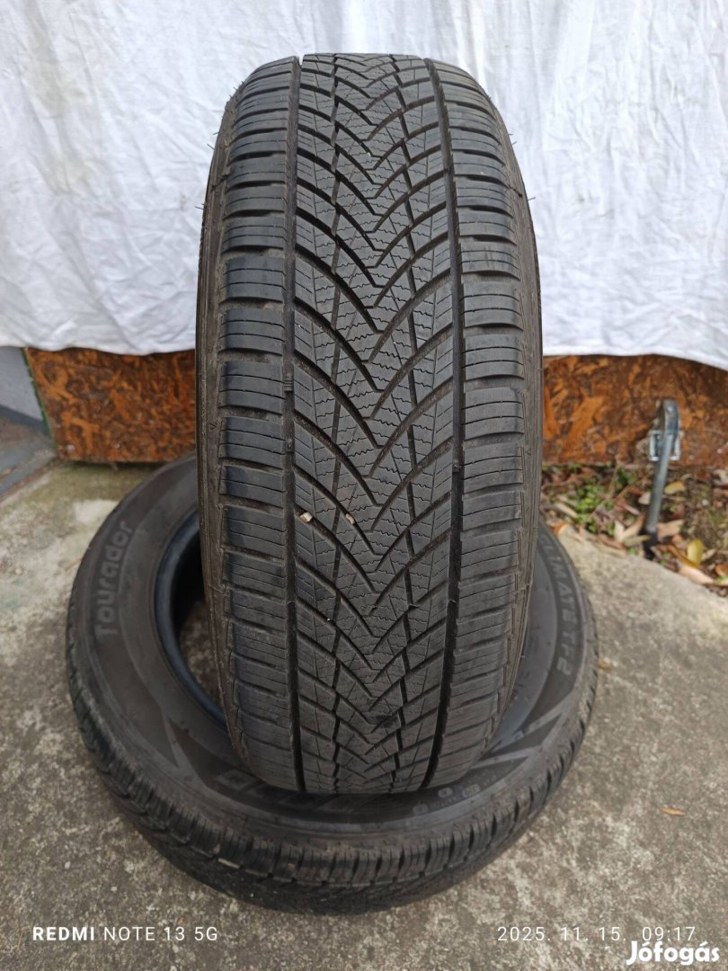 185/60 r15 1éves 80%os 2db Tourador 4évszakos gumi eladó