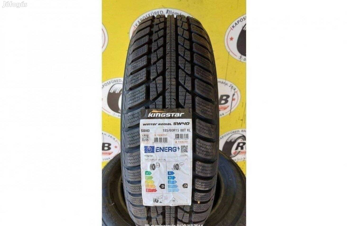 185/60 r15 Új Kingstar téli 2024 18100 Ft/db