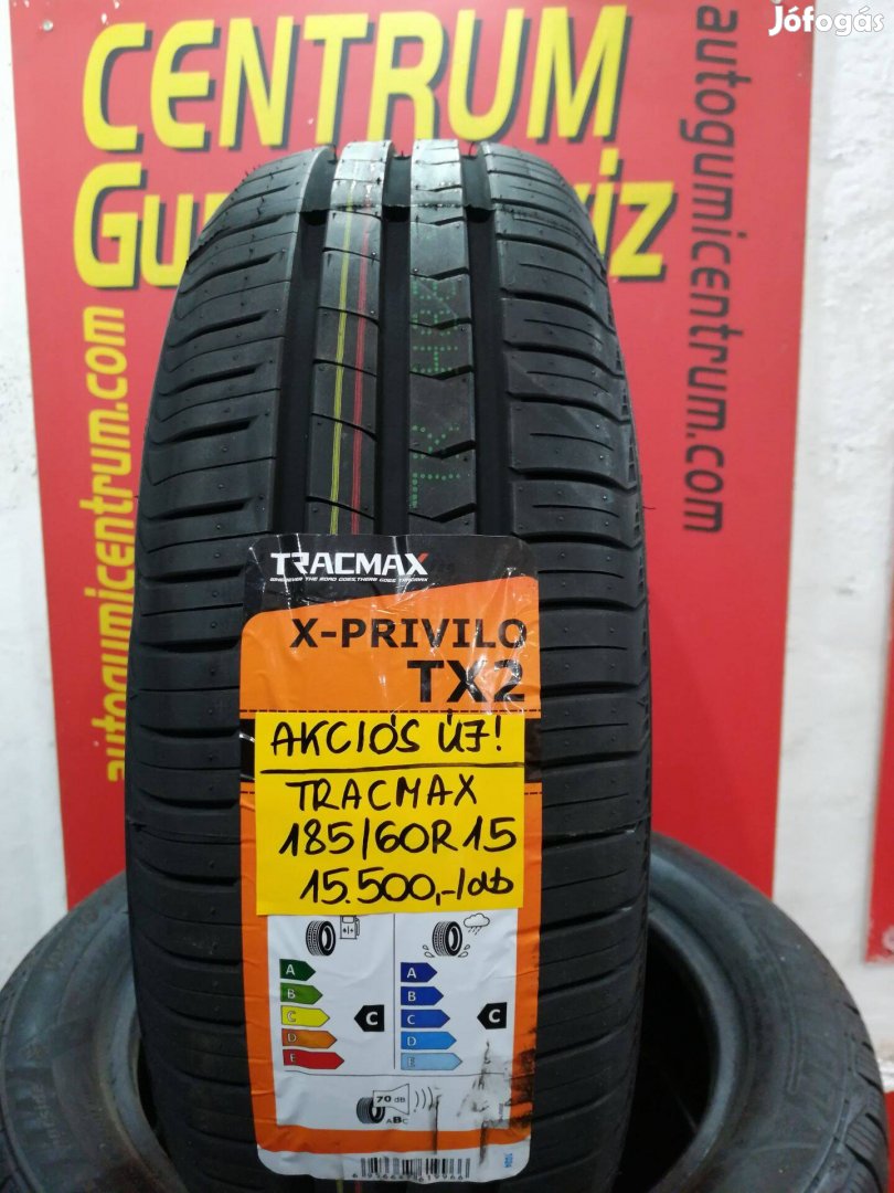 185/60r15 Tracmax új akciós nyári gumi. 15.500 Ft