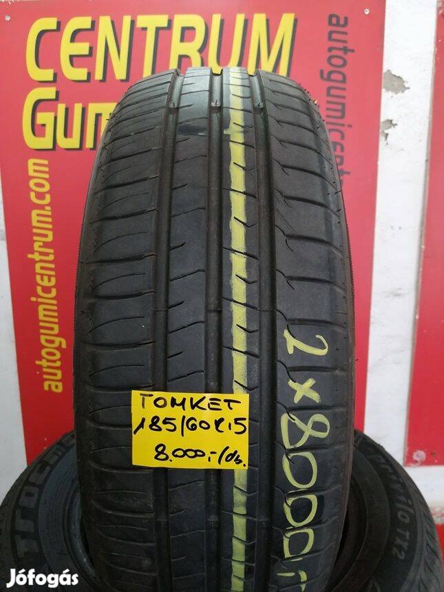185/60r15 hasznalt nyari gumi Tomket 2db 8.000 Ft