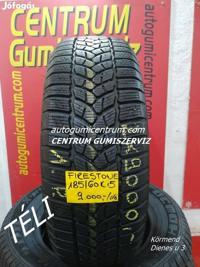 185/60r15 használt téli gumik