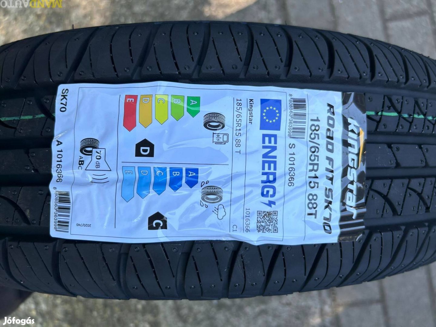 185/65R15 Kingstar SK70(Hankook termék!),Új nyárigumi