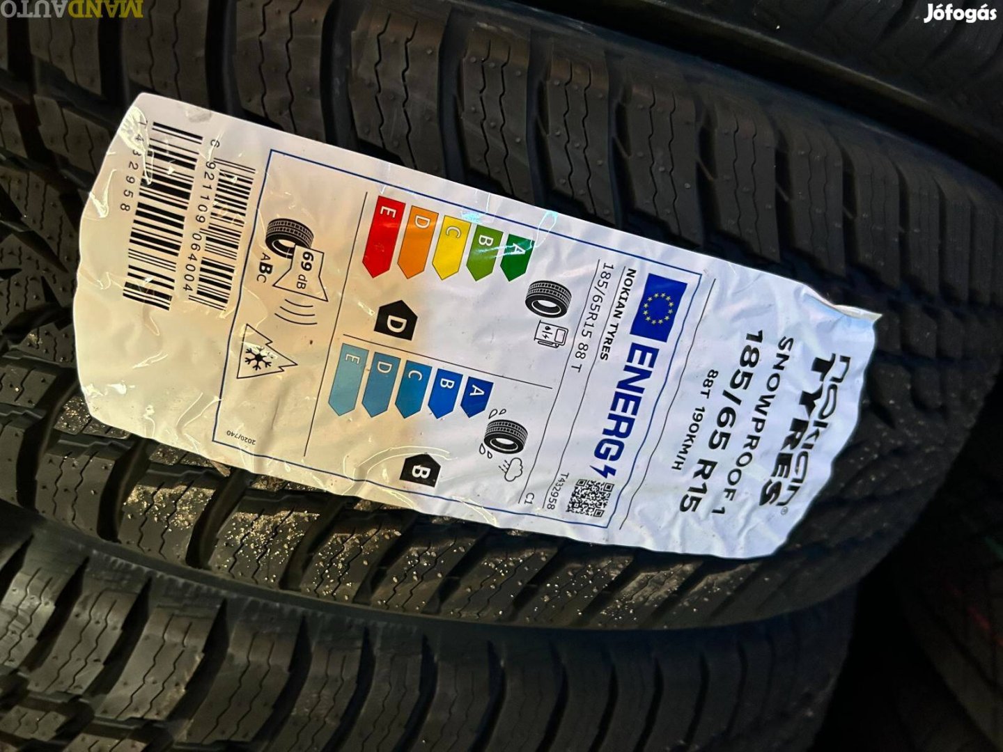 185/65R15 Nokian Snowproof 1,Új téligumi