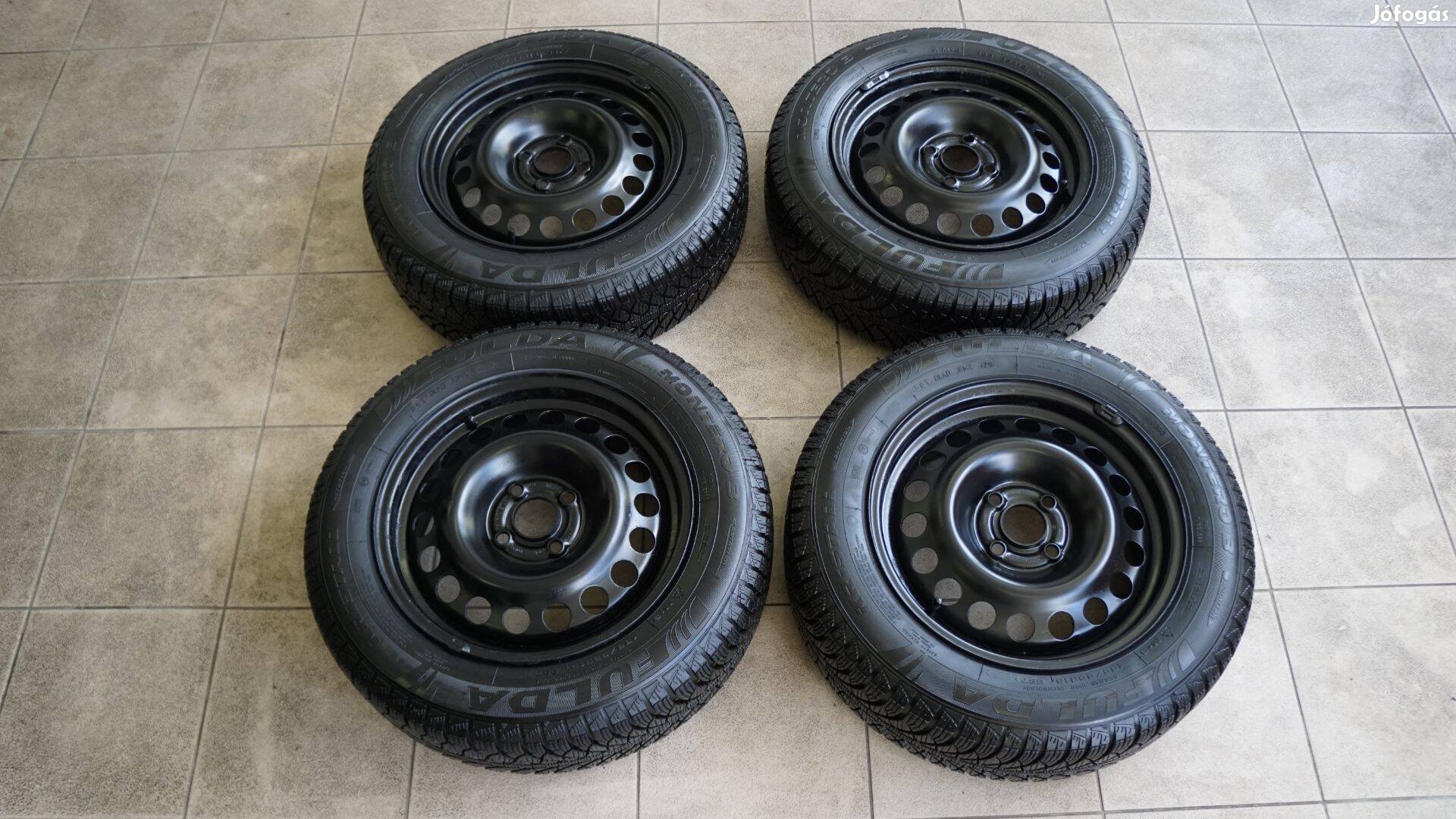 185/65R15 Opel Astra G téli gumik lemez felnin