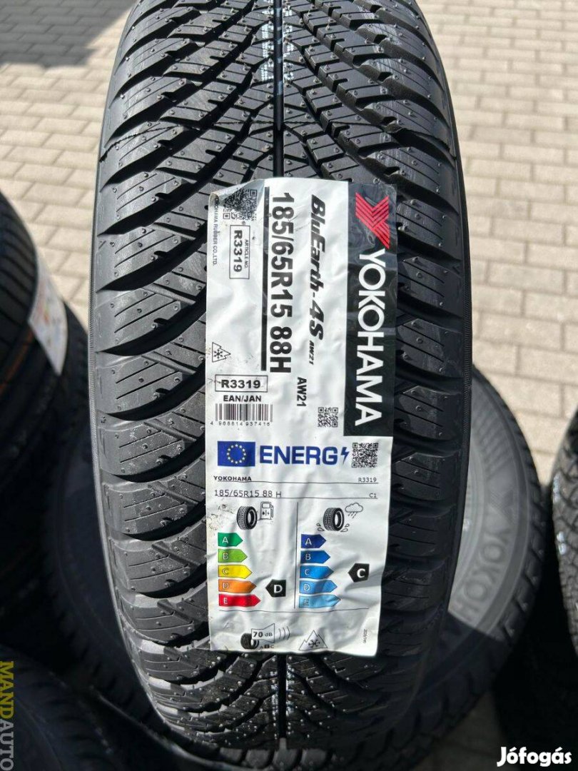 185/65R15 Yokohama AW21 4S(Dot:2024!!!),Új négy évszakos gumi